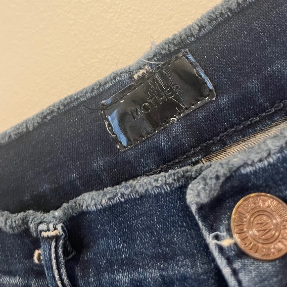MOTHER Double Fray Charmer Crop Jeans In Photo Finish Sz 26 - Picture 6 of 11